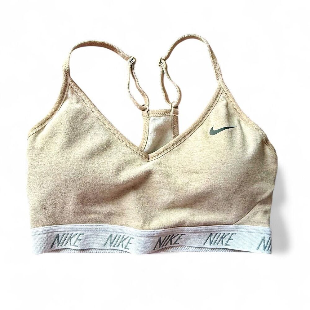 Nike Indy Light Support Sports Bra Tan Small S Activewear